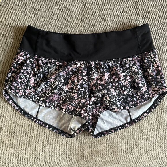 Lululemon Speed Up Short *2.5" Floral Spritz Multi / Black - Picture 4 of 7